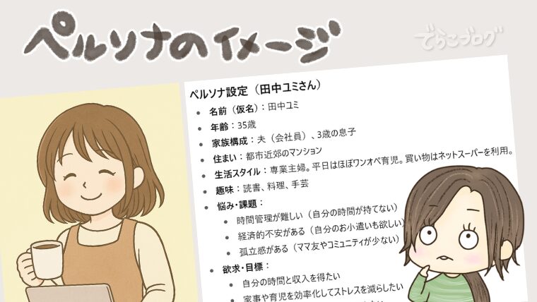 でらこブログのペルソナ例