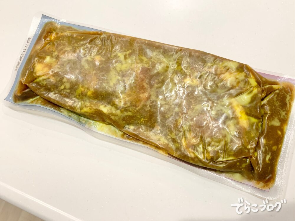 角煮カレー裏側をチェック