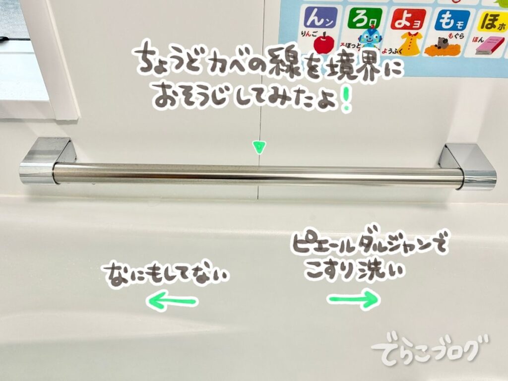 ピエール・ダルジャンを浴室掃除に使用
