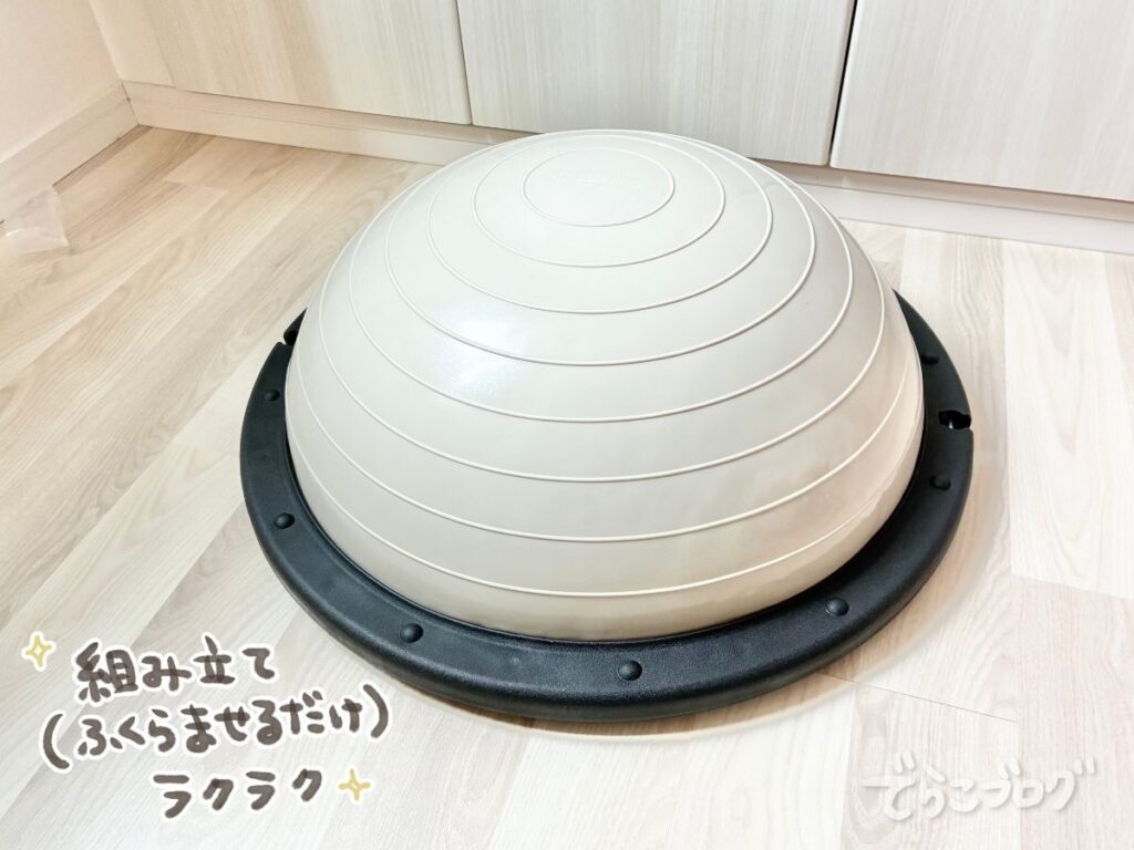 空気を入れ終えたバランスドーム