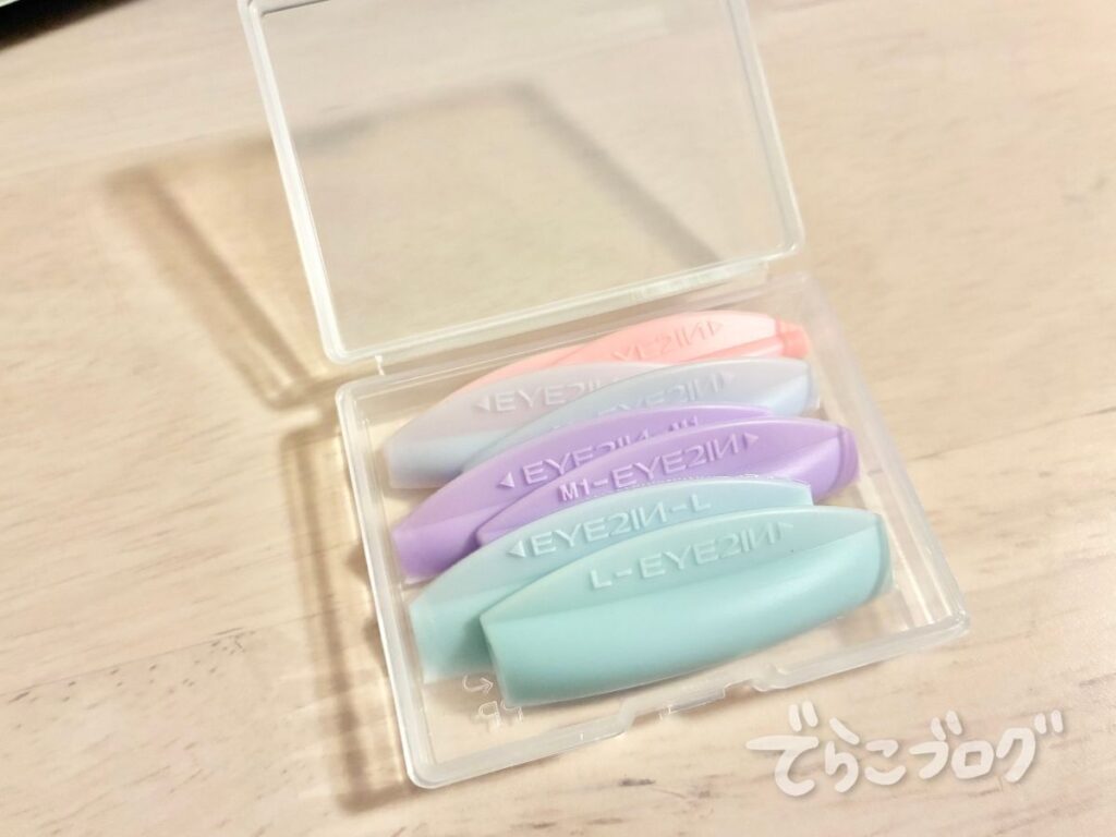 EYE2INセルフまつ毛パーマの4種類のロッド
